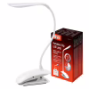 Настільна лампа ColorWay LED Flexible & Clip з вбудованим акумулятором 500mAh (CW-DL04FCB-W) - Image 1