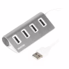 Концентратор Maxxter USB 2.0 Type-A 4 ports silver (HU2A-4P-01) - Image 1