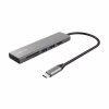 Концентратор Trust HALYX FAST 3USB+CARD READER USB-C ALUMINIUM (24191_TRUST) - Image 1