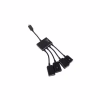 Концентратор Lapara LA-MicroUSB-OTG-HUB black - Image 1