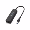 Концентратор Dynamode USB 3.0 Type-A - RJ45 Gigabit Lan, 3*USB 3.0 (USB3.0-Type-A-RJ45-HUB3) - Image 1