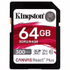 Карта памяти Kingston 64GB class 10 UHS-II U3 Canvas React Plus (SDR2/64GB) - Image 1