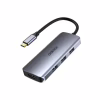 Концентратор Choetech USB-C 7-in-1 3хUSB 3.0+USB-C PD100W+HDMI 4K 30HZ+SD/TF USB3.1 (HUB-M19-GY) - Image 1