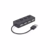 Концентратор Gembird USB 2.0 4 ports switch black (UHB-U2P4-05) - Image 1