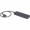 Концентратор Gembird USB 2.0 4 ports black (UHB-U2P4-06) - Image 1