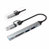 Концентратор Dynamode 5-in-1 USB Type-C/Type-A to 1хUSB3.0, 2xUSB 2.0, card-reader SD/MicroSD (DM-UH-514) - Image 1