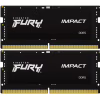 Модуль памяти для ноутбука SoDIMM DDR5 32GB (2x16GB) 5600 MHz Impact Black Kingston Fury (ex.HyperX) (KF556S40IBK2-32) - Image 1