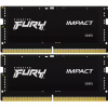 Модуль памяти для ноутбука SoDIMM DDR5 32GB (2x16GB) 5600 MHz Impact Black Kingston Fury (ex.HyperX) (KF556S40IBK2-32) - Image 1