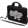 Сумка для ноутбука Vinga 14" NB1402 Black, white print (NB1402UWBK) - Image 1