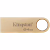 USB флеш накопитель Kingston 64GB DataTraveler SE9 G3 Gold USB 3.2 (DTSE9G3/64GB) - Image 1