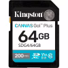 Карта памяти Kingston 64GB SDXC сlass 10 UHS-I U3 V30 Canvas Go Plus G4 (SDG4/64GB) - Image 1