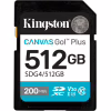 Карта памяти Kingston 512GB SDXC сlass 10 UHS-I U3 V30 Canvas Go Plus G4 (SDG4/512GB) - Image 1