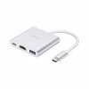 Концентратор HOCO USB-C to USB3.0+HDMI+PD HB14 Silver (6931474725790) - Image 1