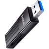 Считыватель флеш-карт HOCO USB3.0 to microSD, microSDHC, microSDXC, SD, SDHC, SDXC, HB20 Black (6931474735218) - Image 1