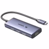 Концентратор UGREEN USB-C 4-in-1 3xUSB 3.0 + HDMI CM500 gray (50629) - Image 1