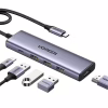 Концентратор Ugreen USB-C to HDMI + 3xUSB 3.0 + PD CM511 gray (15596) - Image 1