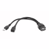 Переходник OTG USB 2.0 AF to Micro 5P M+F 0.15m Cablexpert (A-OTG-AFBM-04) - Image 1