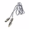 Дата кабель USB 2.0 AM to Lightning + Micro 5P 1.0m cotton PowerPlant (KD00AS1289) - Image 1