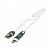 Дата кабель USB 2.0 AM to Lightning + Micro 5P 1.0m PowerPlant (KD00AS1292) - Image 1