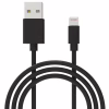 Дата кабель USB 2.0 AM to Lightning 1.0m Cu, 2.1А, Black Grand-X (PL01B) - Image 1