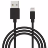 Дата кабель USB 2.0 AM to Lightning 1.0m Cu, 2.1А, Black Grand-X (PL01B) - Image 1