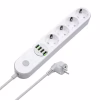 Мережевий фільтр живлення ColorWay CW-CHE44W, 4 розетки/4USB White 2M (CW-CHE44W) - Image 1