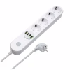 Мережевий фільтр живлення ColorWay CW-CHE44W, 4 розетки/4USB White 2M (CW-CHE44W) - Image 1