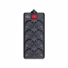 Сетевой фильтр питания REAL-EL REAL-EL RS-8 PROTECT, 3m, black (EL122300022) - Image 1