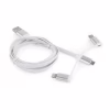 Дата кабель USB 2.0 AM to Lightning + Micro 5P + USB-C 1.0m Cablexpert (CC-USB2-AMLM32-1M-W) - Image 1