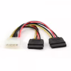 Кабель питания Molex to 2xSATA power 0.3m Cablexpert (CC-SATA-PSY-0.3M) - Image 1