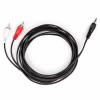 Кабель мультимедийный 3.5mm M to 2xRCA M 3.0m Vinga (VCPDCJ35MRCA23BK) - Image 1
