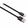 Дата кабель USB 2.0 AM to USB-C 1.0m nylon black Vinga (VCPDCTCNB1BK) - Image 1