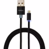 Дата кабель USB 2.0 AM to Lightning 1m LED black Vinga (VCPDCLLED1BK) - Image 1