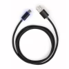 Дата кабель USB 2.0 AM to USB-C 1.0m LED black Vinga (VCPDCTCLED1BK) - Image 1