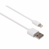 Дата кабель USB 2.0 AM to Lightning PVC 1m white Vinga (VCPDCL1W) - Image 1