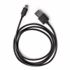 Дата кабель USB 2.0 AM to Micro 5P PVC 1m black Vinga (VCPDCM1BK) - Image 1