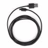 Дата кабель USB 2.0 AM to Micro 5P PVC 1.8m black Vinga (VCPDCM1.8BK) - Image 1