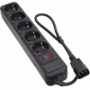 Мережевий фільтр живлення Patron 0.5 m3*1mm2 (SP-1052U) 5 розеток BLACK (EXT-PN-SP-1052U) - Image 1