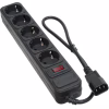 Сетевой фильтр питания Patron 0.5 m3*1mm2 (SP-1052U) 5 розеток BLACK (EXT-PN-SP-1052U) - Image 1