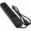 Мережевий фільтр живлення Patron 1 m3*1mm2 (SP-1053U) 5 розеток BLACK (EXT-PN-SP-1053U) - Image 1