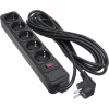 Сетевой фильтр питания Patron 5.0 m3*1mm2 (SP-1055) 5 розеток BLACK (EXT-PN-SP-1055) - Image 1