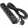Сетевой фильтр питания Patron 5.0 m3*1mm2 (SP-1055) 5 розеток BLACK (EXT-PN-SP-1055) - Image 1
