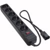 Мережевий фільтр живлення Patron 0.5 m3*1mm2 (SP-1062U) 6 розеток BLACK (EXT-PN-SP-1062U) - Image 1