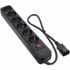 Сетевой фильтр питания Patron 0.5 m3*1mm2 (SP-1062U) 6 розеток BLACK (EXT-PN-SP-1062U) - Image 1