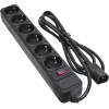 Мережевий фільтр живлення Patron 2 m3*1mm2 (SP-1065U) 6 розеток BLACK (EXT-PN-SP-1065U) - Image 1
