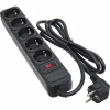Мережевий фільтр живлення Patron 1.8 m3*1.5mm2 (SP-1652) 5 розеток BLACK (EXT-PN-SP-1652) - Image 1