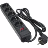 Мережевий фільтр живлення Patron 1.8 m3*1.5mm2 (SP-1652) 5 розеток BLACK (EXT-PN-SP-1652) - Image 1