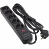 Мережевий фільтр живлення Patron 3.0 m3*1.5mm2 (SP-1653) 5 розеток BLACK (EXT-PN-SP-1653) - Image 1