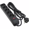 Сетевой фильтр питания Patron 3.0 m3*1.5mm2 (SP-1653) 5 розеток BLACK (EXT-PN-SP-1653) - Image 1