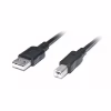 Кабель для принтера USB 2.0 AM/BM 2.0m Pro black REAL-EL (EL123500026) - Image 1